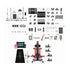 Autel IA700AST complete ADAS calibration package with frame, targets, patterns, tablet, and accessories laid out