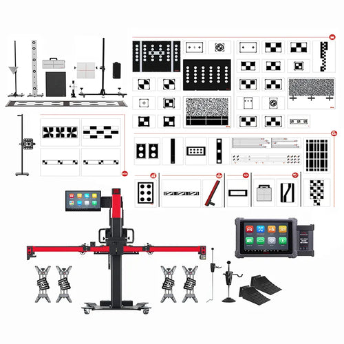 Autel IA900LDWT MaxiSYS Wheel Alignment ADAS Calibration System - Full Kit with Calibration Targets and Tablet