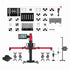 Autel IA900LDW MaxiSYS Wheel Alignment ADAS Frame complete package with LDW calibration targets and accessories