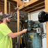 Alert Stamping ProReel 8645TFI retractable cord reel wall-mounted in workshop lifestyle photo