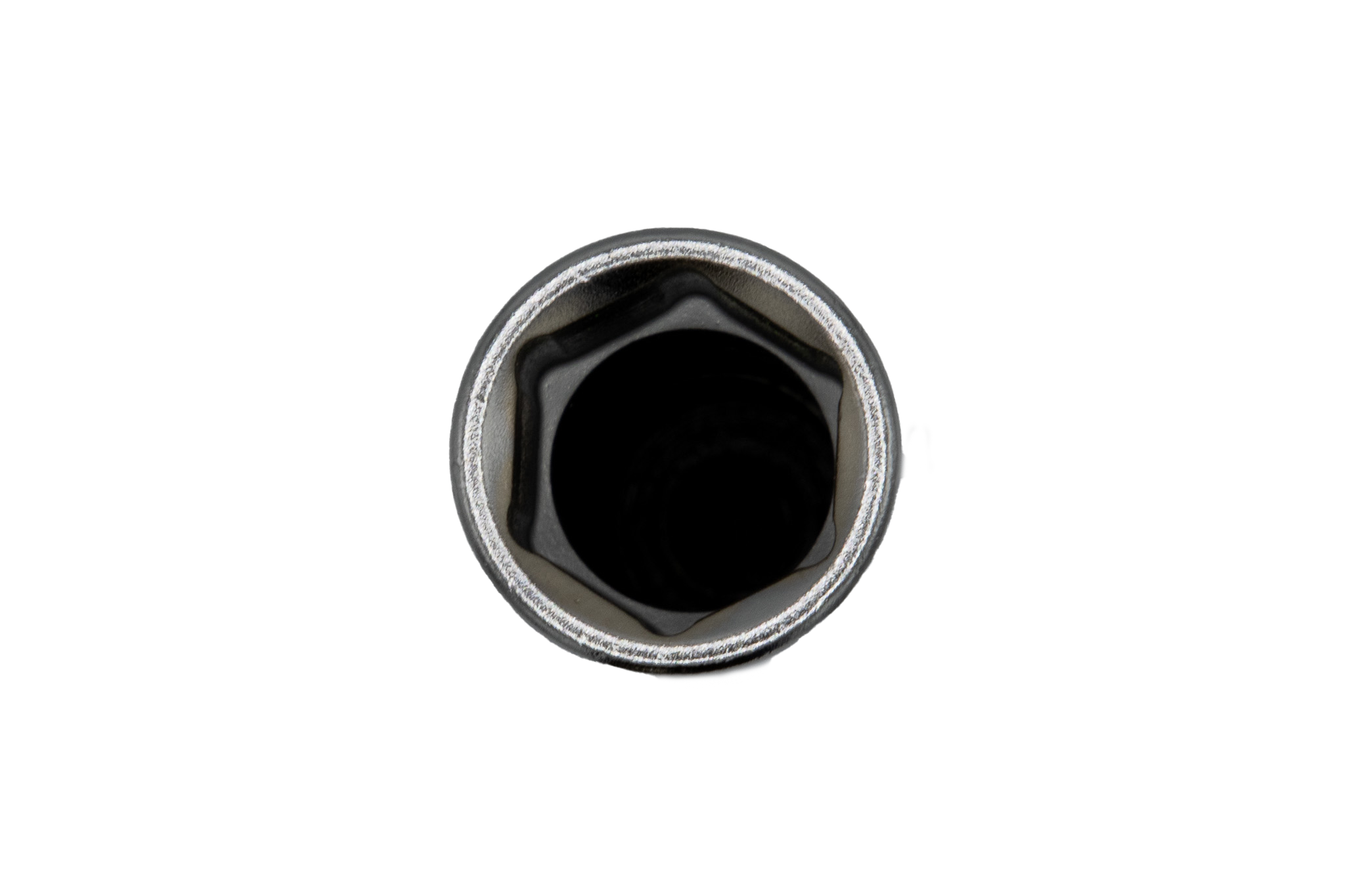 VIM Tools EDM400A extra deep 6-point metric socket top-down view showing 6-point opening
