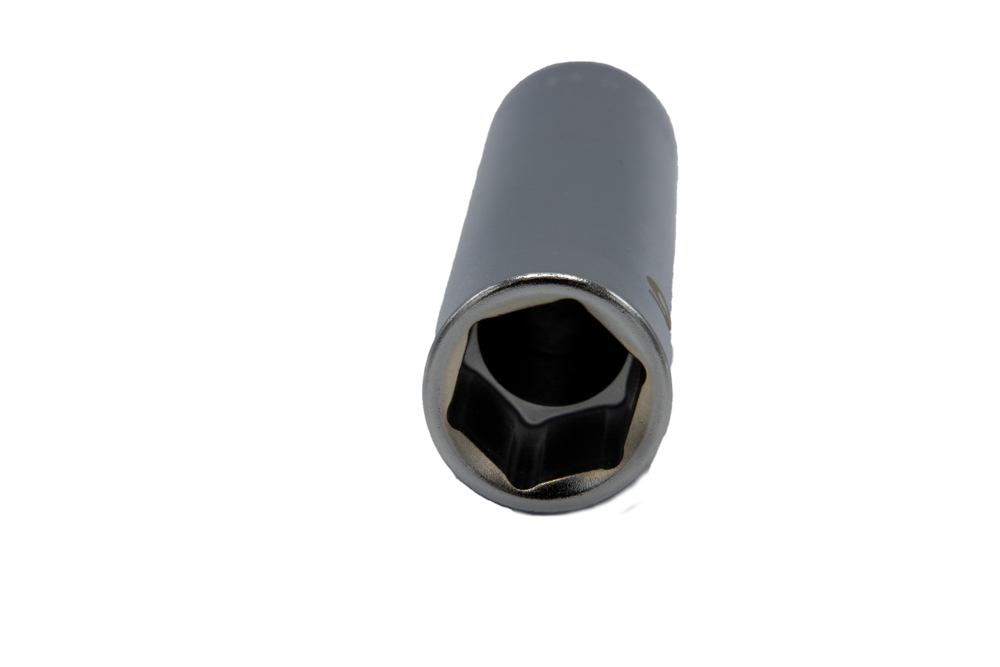 VIM Tools EDM400A extra deep 6-point metric socket angled view showing drive opening