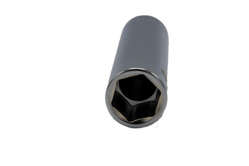 VIM Tools EDM400A extra deep 6-point metric socket angled view showing drive opening