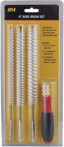 IPA Tools 8085 9" Nylon Bore Brush Set with Driver Handle - MPR Tools & Equipment