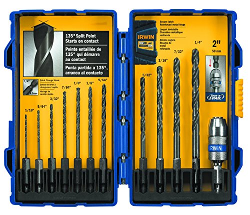 IRWIN Tools 4935643 Black Oxide Metal Index Drill Bit Set, 12pc - MPR Tools & Equipment