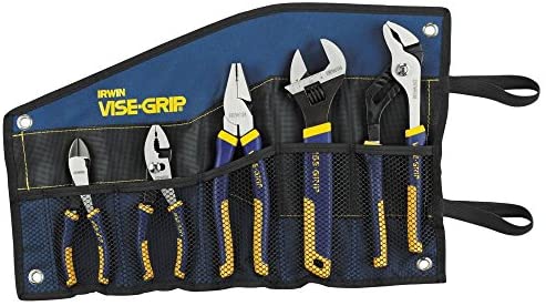 IRWIN VISE-GRIP Pliers Set with Tool Wrap. 5-Piece (2078708) - MPR Tools & Equipment