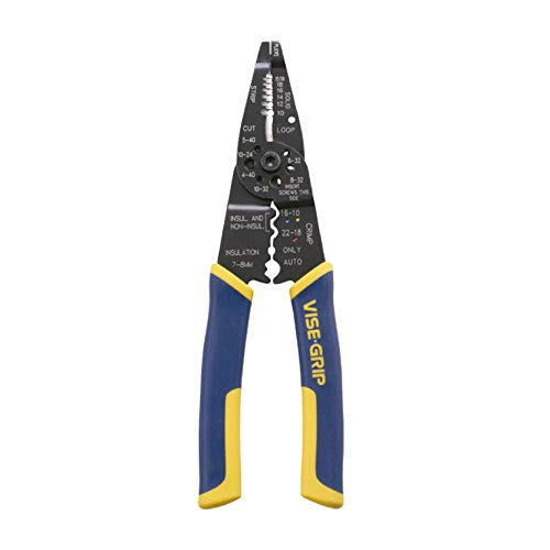 IRWIN VISE-GRIP Wire Stripping Tool / Wire Cutter, 8-Inch (2078309) - MPR Tools & Equipment