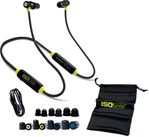 ISOtunes IT-22 ISOTUNES XTRA 2.0 EARPLUGS WITH BLUETOOTH 5.0 - YELLOW & BLACK - MPR Tools & Equipment