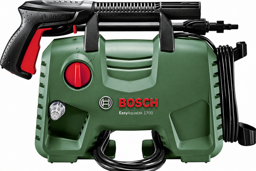 Bosch EASYAQUATAK 1700 Electric Pressure Washer, 1700 PSI, 1.54 GPM, Compact, Lightweight, Portable Power Cleaner for Car, Patio, Driveway, Deck & Outdoor Cleaning