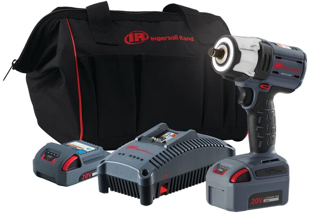 Ingersoll Rand W5152-K22 W5152 IQV20 Series Impactool, 1/2", Impact Tool plus 2-Battery Kit - MPR Tools & Equipment