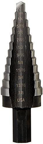 Irwin 10234 Unibit4 3/16-Inch to 7/8-Inch 3/8-Inch Shank Step Drill Bit - MPR Tools & Equipment