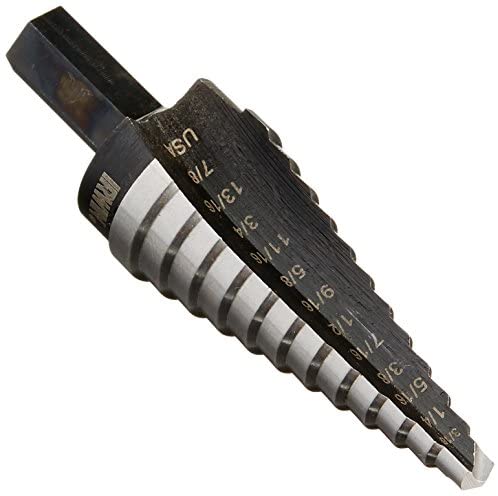 Irwin 10234 Unibit4 3/16-Inch to 7/8-Inch 3/8-Inch Shank Step Drill Bit - MPR Tools & Equipment