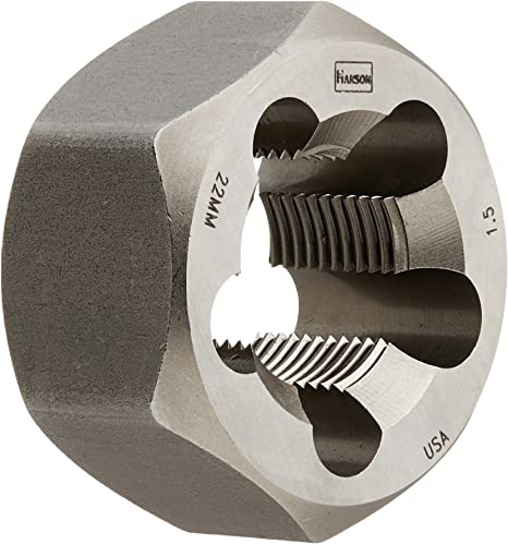 Irwin 7365ZR 22mm-1.5 Right-Hand Hexagon Metric Die (HCS) - MPR Tools & Equipment