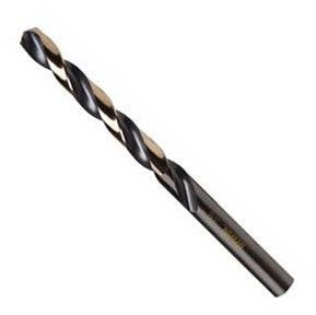 Irwin Hanson 3019016B Drl 0.25 Bg Jl 135 ft. Bulk Black and Gold Hss Fractional Straight Shank Jobber Length Drill Bits44; 0.25 in. - MPR Tools & Equipment