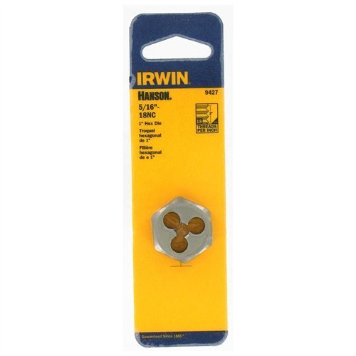 Irwin Hanson 9427 1" 5/16-18NC Hexagon Machine Screw Die - MPR Tools & Equipment