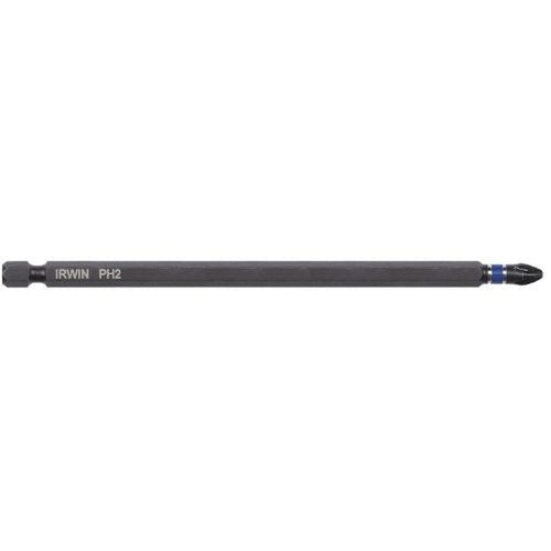 Irwin Hanson AHN-1837461 No.2PH x 6 in. Phillips Impact Power Bits Black - MPR Tools & Equipment