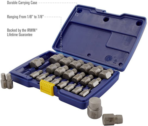 Irwin Industrial Tool 53227 Hex Head Multi-Spline Extractor Set. 25-Piece - MPR Tools & Equipment