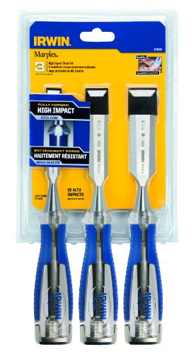 Irwin Tools 1819362 Marples High-Impact Chisel Set, 3-Piece - MPR Tools & Equipment