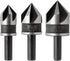 Irwin Tools 1877720 3-Piece Metal Countersink Black Oxide Drill Bit Set - MPR Tools & Equipment