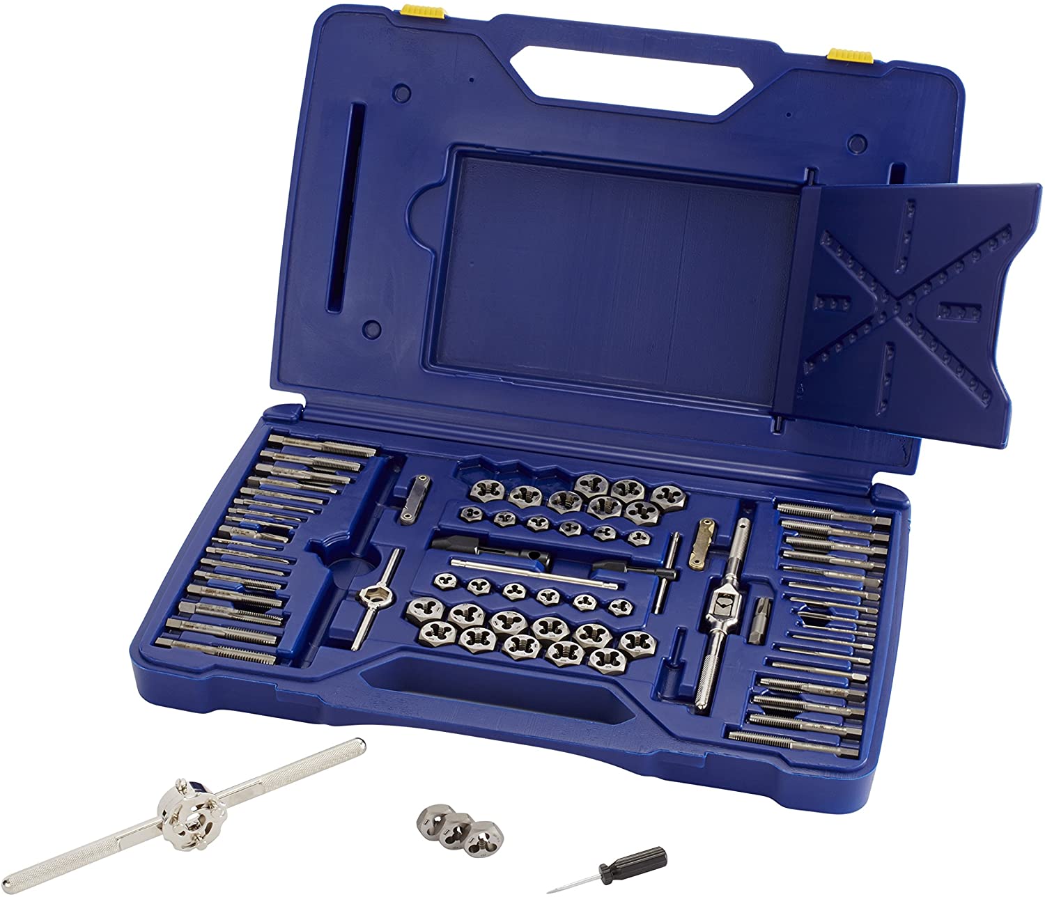 Irwin Tools 26376 76-Piece Machine Screwith Fractional/Metric Tap and Hex Die Super Set - MPR Tools & Equipment