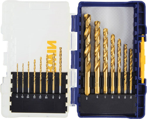 Irwin Tools 3018009 15-PC DRILL BIT TITANIUM TURBOMAX SPEEDBOR PRO SET - MPR Tools & Equipment