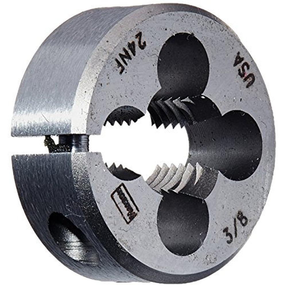 Irwin Tools 3836 Irwin High Carbon Steel Round Fractional Dies - Die 3/8-24 1 Adj Rd Hanson Round - MPR Tools & Equipment