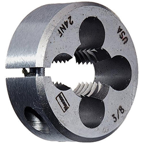Irwin Tools 3836 Irwin High Carbon Steel Round Fractional Dies - Die 3/8-24 1 Adj Rd Hanson Round - MPR Tools & Equipment