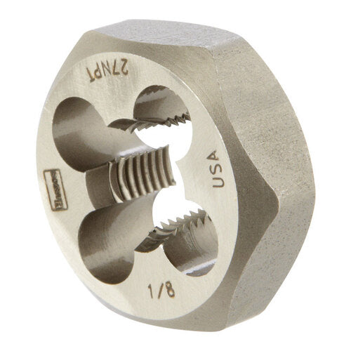 Irwin Tools Hanson® 9502ZR 1/8"-27 NPT HCS Hexagon Taper Pipe Die - MPR Tools & Equipment