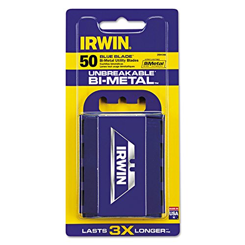 Irwin Tools Tools 2084300 Utility Knife Bi-Metal Traditional Replacement Blades, 50 Pack - MPR Tools & Equipment