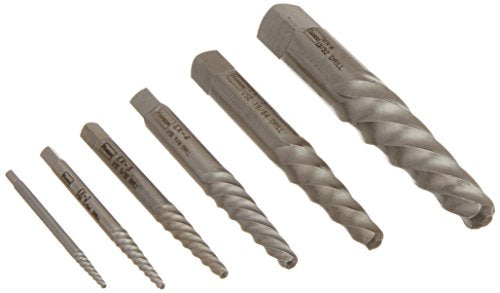 Irwin Tools Tools Screw Extractor, Spiral Flute, 6-Piece (53545) - MPR Tools & Equipment