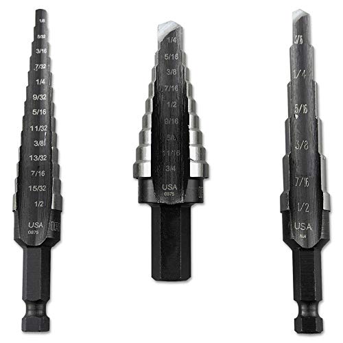 Irwin Unibit 10502ZR 3-Piece Unibit Fractional Step Drill Bit Set - MPR Tools & Equipment