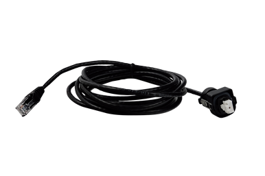Cojali Jaltest JDC563 Ethernet Diagnostic Cable for Liebherr, 9.9 ft black cable coiled view