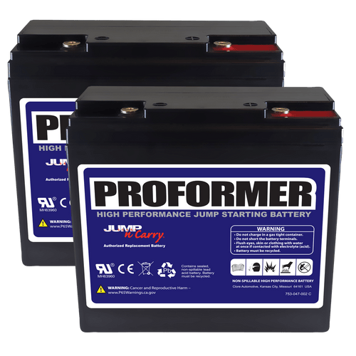 Clore Automotive JNC110 PROFORMER High Performance Jump Starting Battery 2-Pack for JNC1224 and JNCXFE