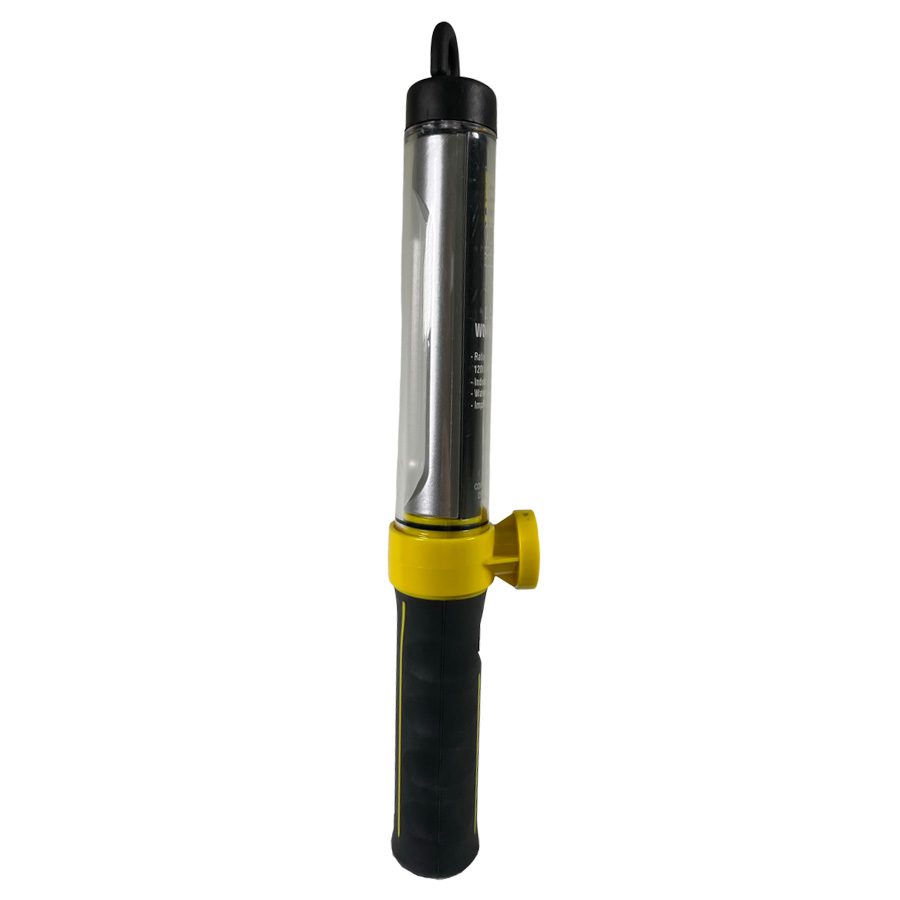 Alert Stamping KWC625 COB LED Task Light side profile showing on/off switch and grip