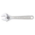 King Tony 3611-08RQ 1-1/8" x 8" OAL Full Polished Plain Handle Adjustable Wrench - MPR Tools & Equipment