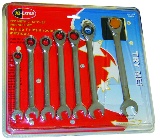 King Tools RDRWS7M Ratchet Wrench 8Mm-19Mm(7Pc) - MPR Tools & Equipment