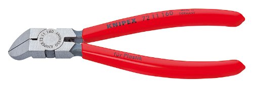 Knipex 72 11 160 Diagonal Flush Cutter for Plastics, 45 Degree Angle - MPR Tools & Equipment