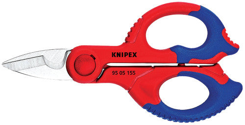 Knipex 95 05 155 SBA 6-1/8" ELECTRICIAN'S SHEARS WITH PLASTIC BELT PUCH - MPR Tools & Equipment