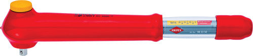 Knipex 98 33 50 1000V INSULATED 15" REVERSIBLE TORQUE WRENCH, 3/8" DRIVE, 5-50NM - MPR Tools & Equipment