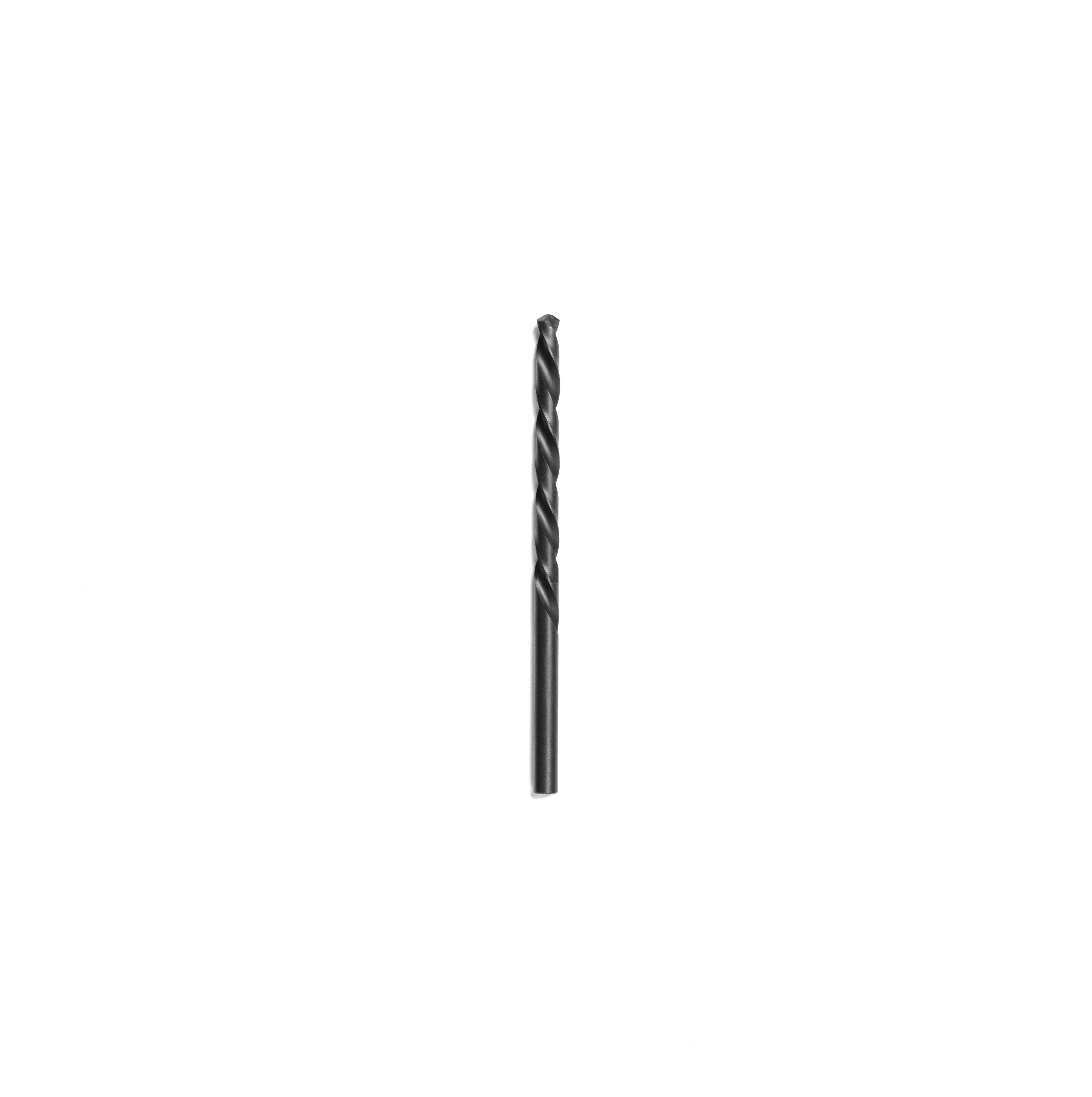 GripEdge LDB3 3/16" Left-Hand Drill Bit, Black Oxide M2 HSS, straight shank on white background