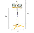 Alert Stamping LF240ST ProLite Twin LED Tripod Flood Light dimensions diagram showing 56 in min height, 70 in max height, and 23 in base width