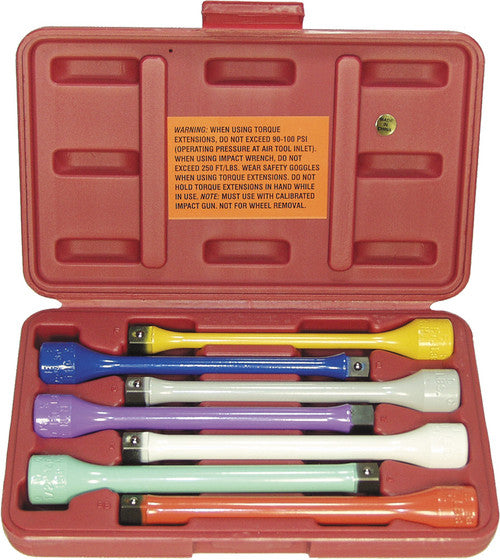 LTI Tools 1470 7-PC 1/2IN DR. TORQUE EXTENSION SET (1400: BB, C, E, F, I, K - MPR Tools & Equipment