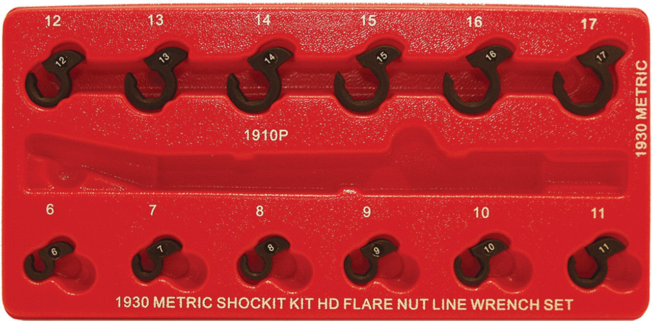 LTI Tools (Lock Technology) 1930 12pc Metric Shockit Crows Foot Set - MPR Tools & Equipment