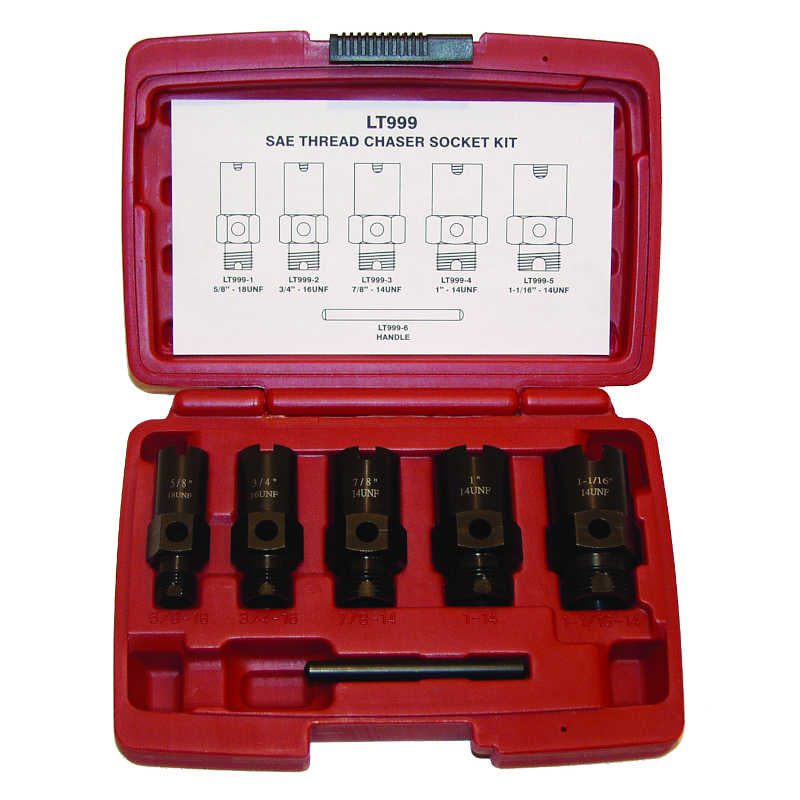 LTI Tools (Lock Technology) 999 SAE Thread Chaser Socket Kit - MPR Tools & Equipment