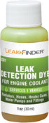 LeakFinder LF3001CS COOLANT LEAK DETECTION DYE, 1 OZ (30 ML) BOTTLE (CLAMSHELL PACKAGE) - MPR Tools & Equipment