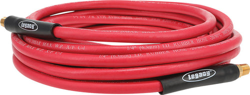 Legacy Manufacturing HRE1425RD2 1/4" x 25ft Workforce Rubber Air Hose - MPR Tools & Equipment