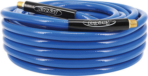 Legacy Manufacturing HWF3850BL2 Workforce Air Hose, 3/8" X 50', 1/4" Fittings, Blue, PVC - MPR Tools & Equipment