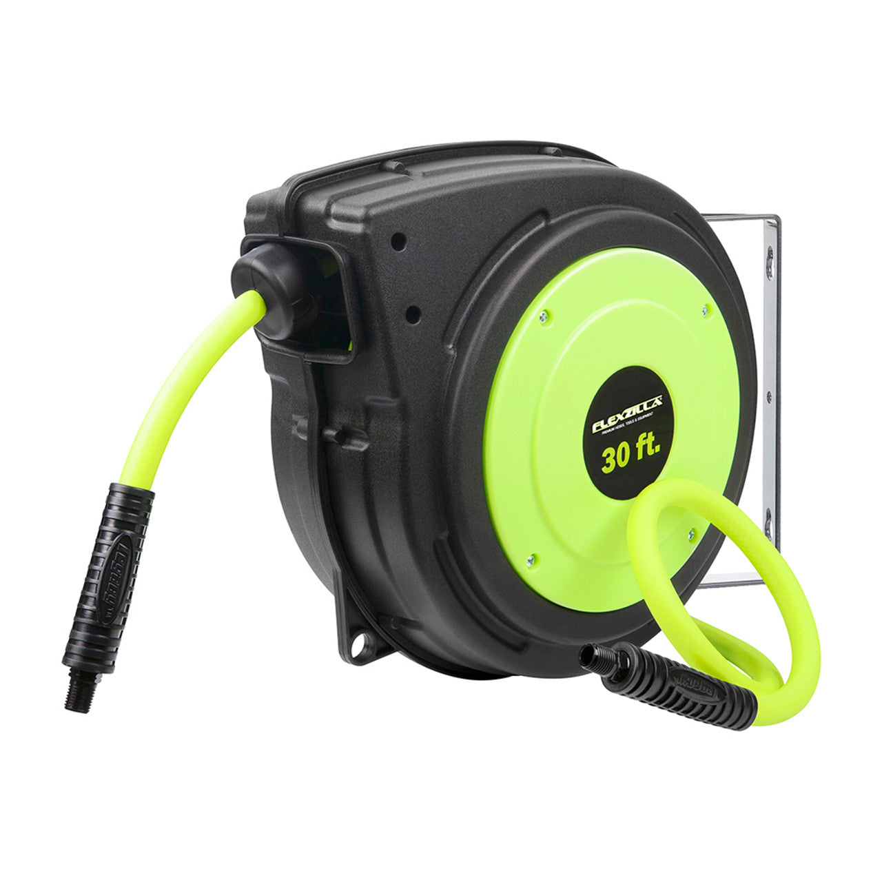 Legacy Manufacturing L8230FZ Flexzilla Enclosed Plastic Retractable Air Hose Reel, 3/8" X 30' - MPR Tools & Equipment