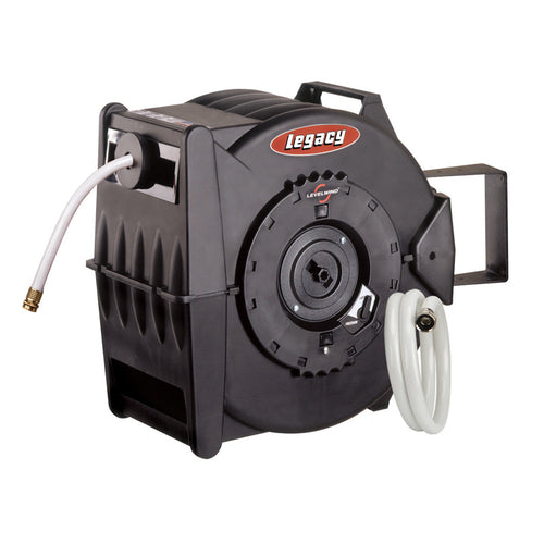 Legacy Manufacturing L8349 Levelwind Retractable Cold Water Hose Reel, 5/8" X 50' - MPR Tools & Equipment