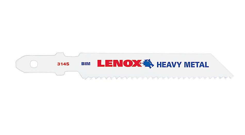 Lenox Tools 20301-BT314S 3-5/8" (92.1mm) 14 TPI Bi-metal Jig Saw Blade, T-shank, 2 Pack - MPR Tools & Equipment